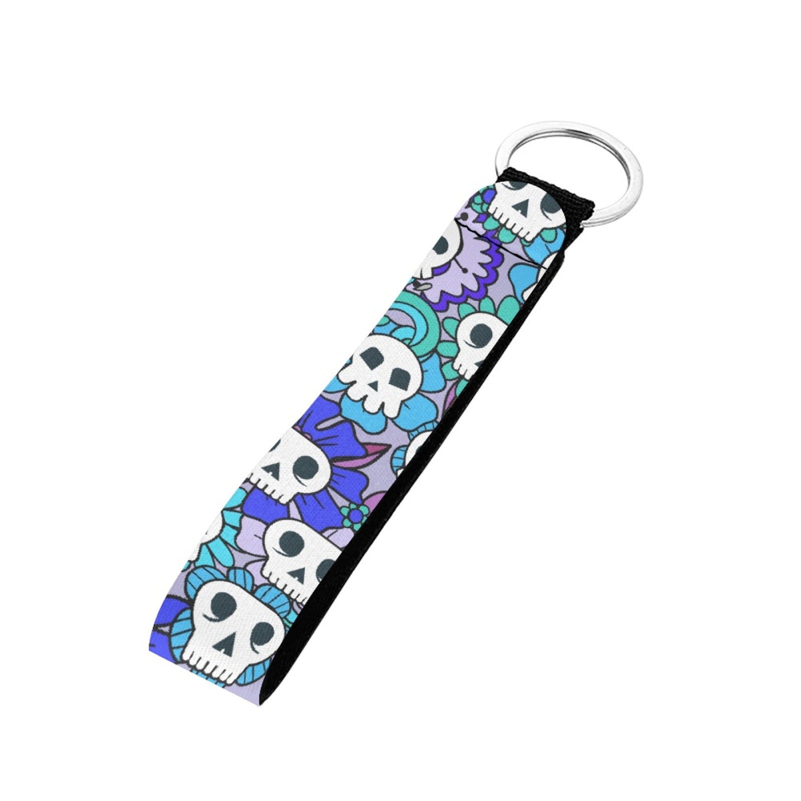 Wholesale Webbing Boho Tie Dye Lanyard Keychain